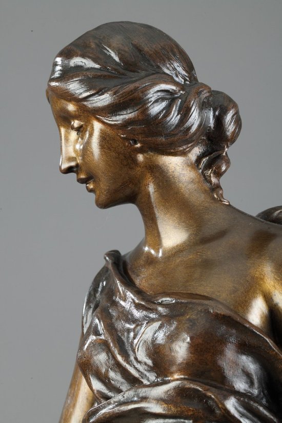 "Giovani donne con fiori" di Sylvain Kinsburger (1855-1935)
