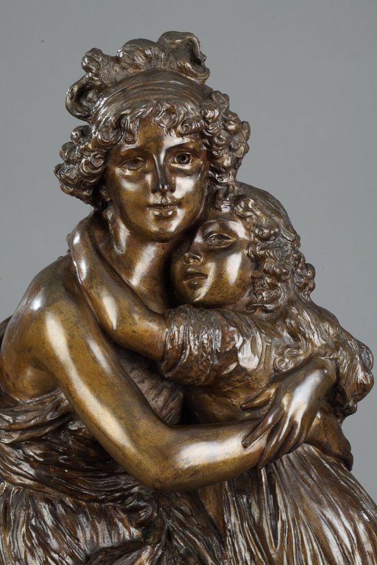 Bronzo dopo l'autoritratto di Madame Vigée-lebrun con la figlia Julie