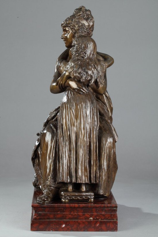 Bronzo dopo l'autoritratto di Madame Vigée-lebrun con la figlia Julie