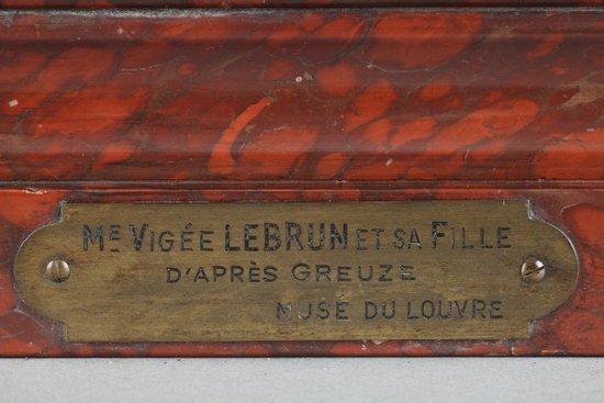 Bronzo dopo l'autoritratto di Madame Vigée-lebrun con la figlia Julie