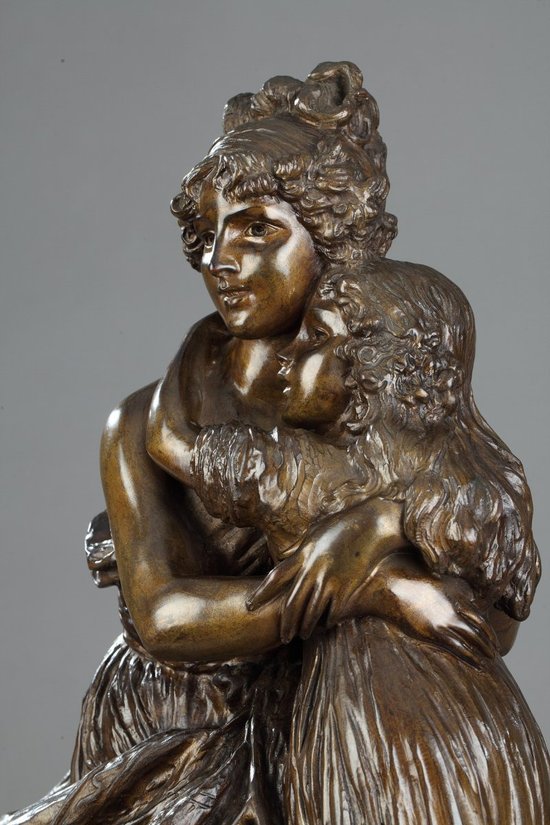 Bronzo dopo l'autoritratto di Madame Vigée-lebrun con la figlia Julie
