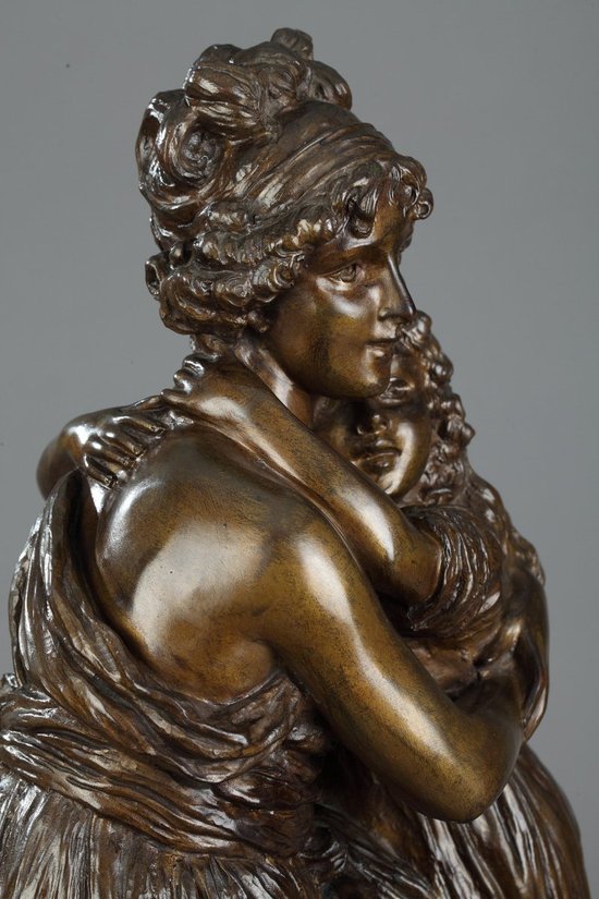 Bronzo dopo l'autoritratto di Madame Vigée-lebrun con la figlia Julie