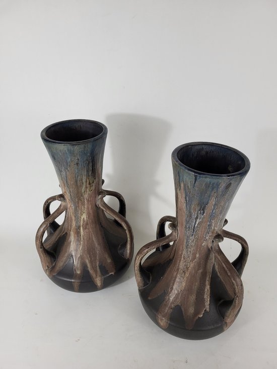 Important pair of stoneware vases - Alfred Lebret (1871-1955)