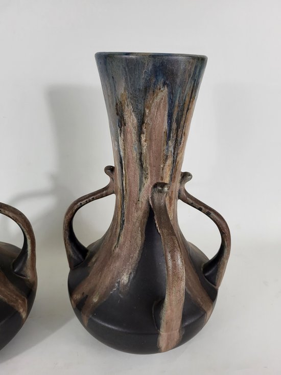 Important pair of stoneware vases - Alfred Lebret (1871-1955)