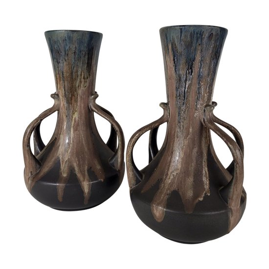 Important pair of stoneware vases - Alfred Lebret (1871-1955)