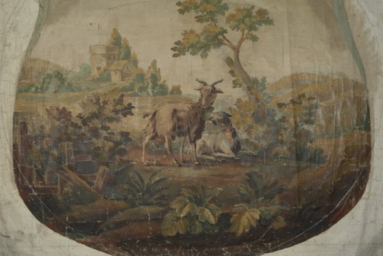 Carton of Aubusson tapestry fable