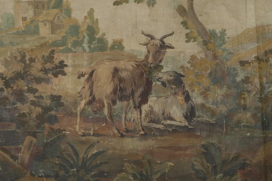 Carton of Aubusson tapestry fable
