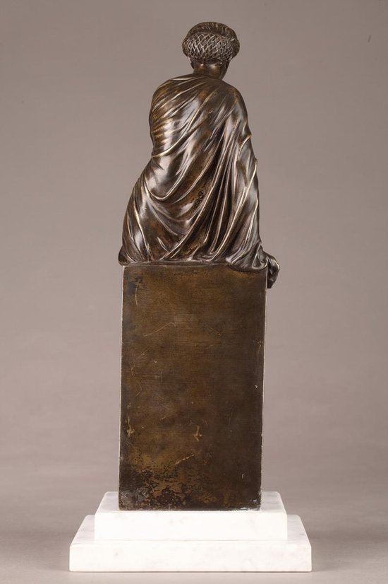 Bronze statue of Suzanne by Eugène Antoine Aizelin (1821-1902)
