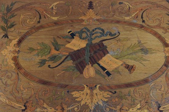             Table à Jeu à Système Napoléon III Marquetée XIXème            
