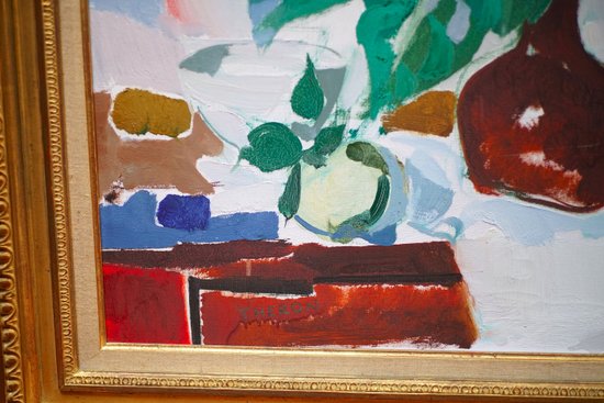 Pierre THERON (1918-2000) "I due girasoli