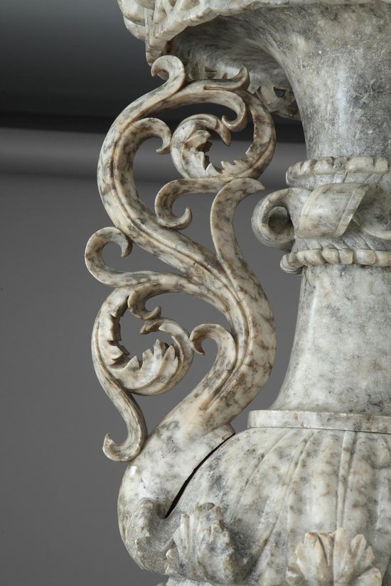 Gaine Décorative En Albâtre d'époque Louis-philippe
