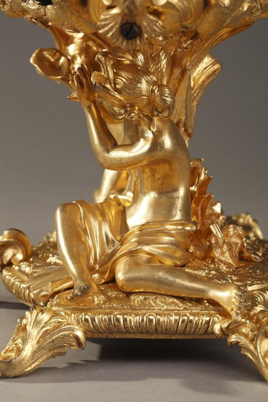 Porcelain And Bronze Planter With Galant Couples