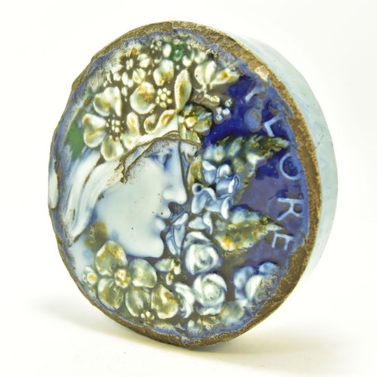 Taxile Doat Manufacture De Sevres 1899 Flore Art Nouveau      