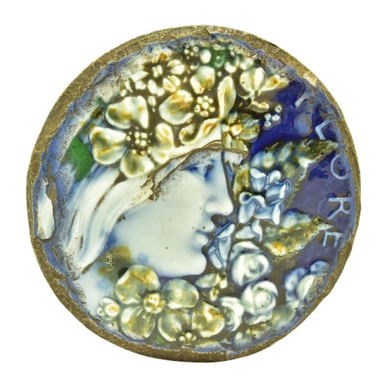 Taxile Doat Manufacture De Sevres 1899 Flore Art Nouveau      
