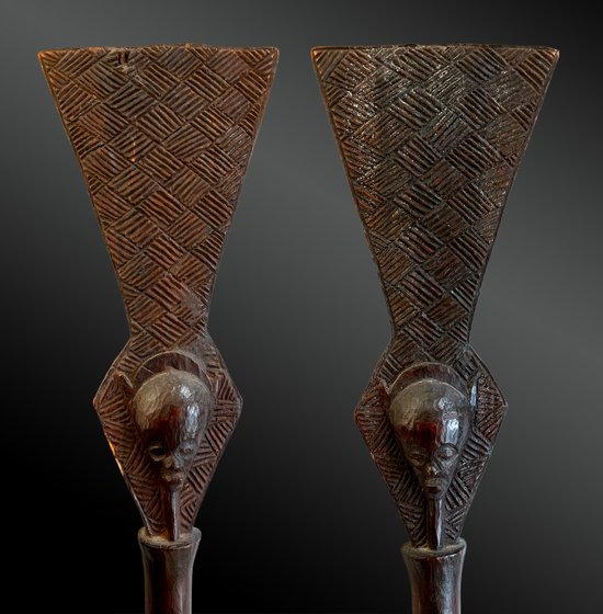 SCEPTER of AUTHORITY called Kibango - Luba culture, Democratic Republic of Congo - First half of the 20th century