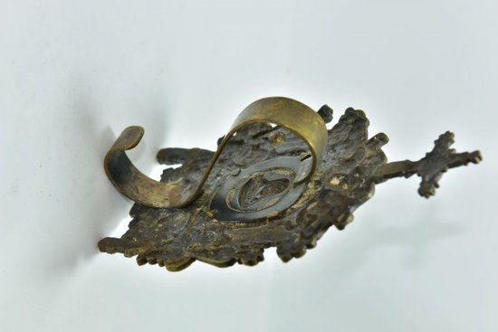 Osculatoire En Bronze Doré Et Argent d'époque Louis XIV            