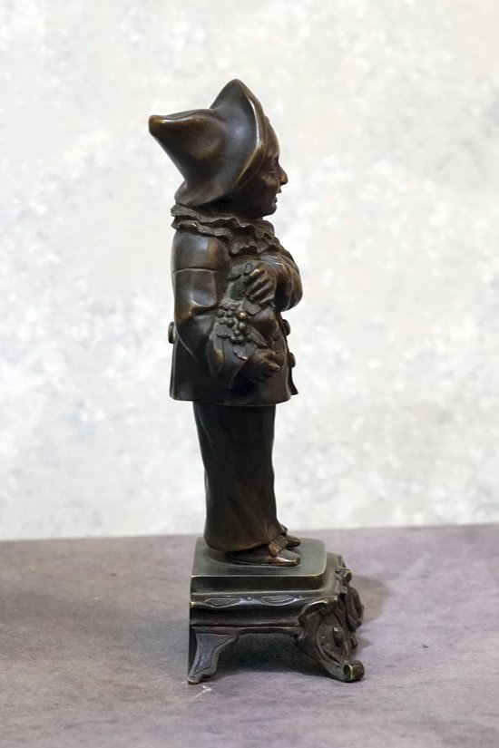 Pierrot in bronzo