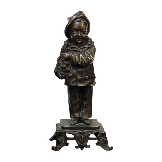 Pierrot in bronzo