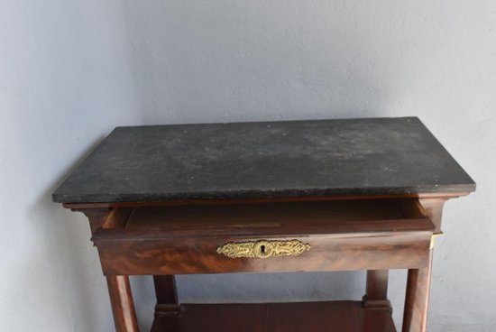             Console En Acajou Style Empire XIXème            