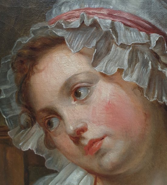 Französische Schule vom Ende des 18. Jahrhunderts (nach Jean-Baptiste GREUZE) - Bildnis eines jungen Mädchens (Georgette?)