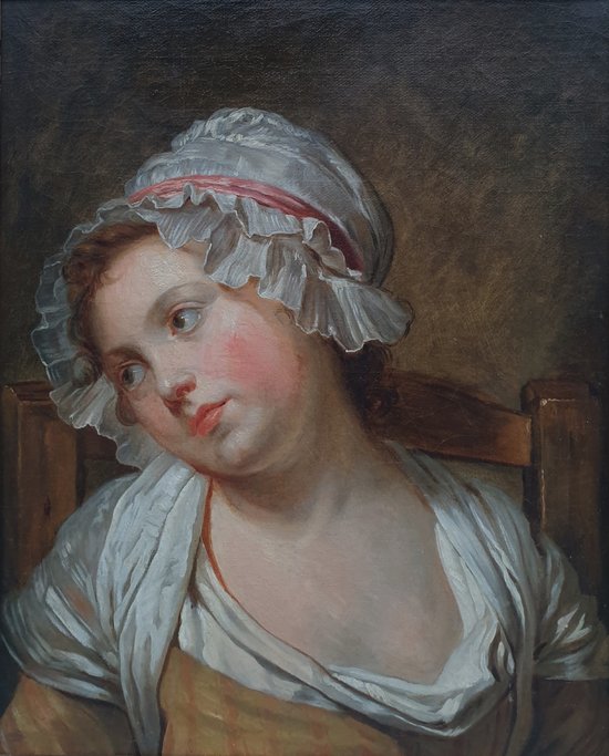 Französische Schule vom Ende des 18. Jahrhunderts (nach Jean-Baptiste GREUZE) - Bildnis eines jungen Mädchens (Georgette?)