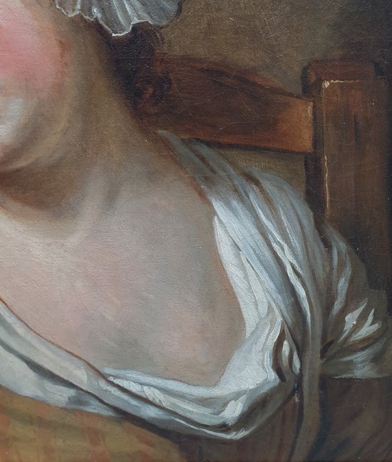 Französische Schule vom Ende des 18. Jahrhunderts (nach Jean-Baptiste GREUZE) - Bildnis eines jungen Mädchens (Georgette?)