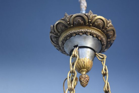             Napoleon III Gilt Bronze Babies Chandelier