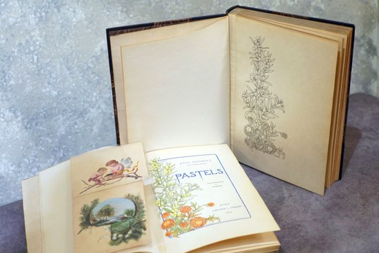 Paul BOURGET, "PASTELS". Dix portraits de femmes. Paris, 1895. 2 vol.