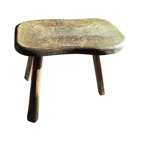 Brutalist tripod stool