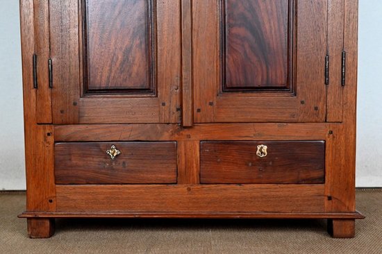 Petite Armoire à Épices en Teck de Pondichéry – Fin XIXe