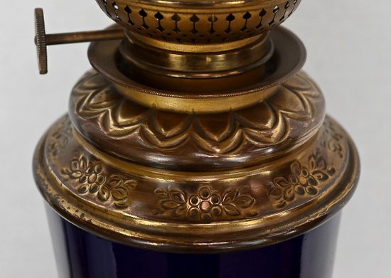 Coppia di lampade a olio in terracotta - Inizio XX secolo