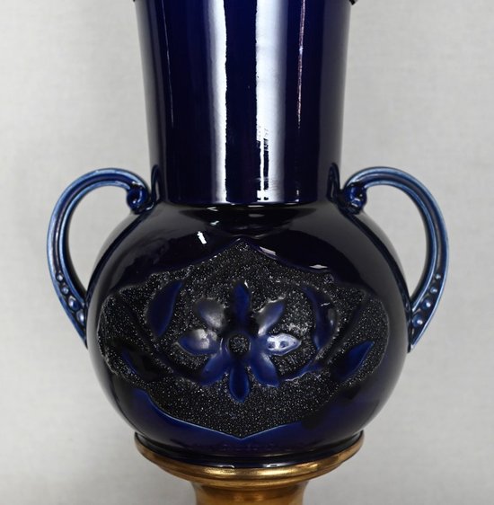 Coppia di lampade a olio in terracotta - Inizio XX secolo
