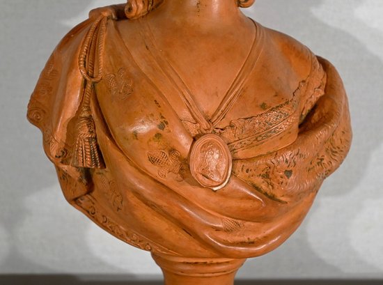 Busto in terracotta di Maria Antonietta, dopo F. Lecomte - 1920