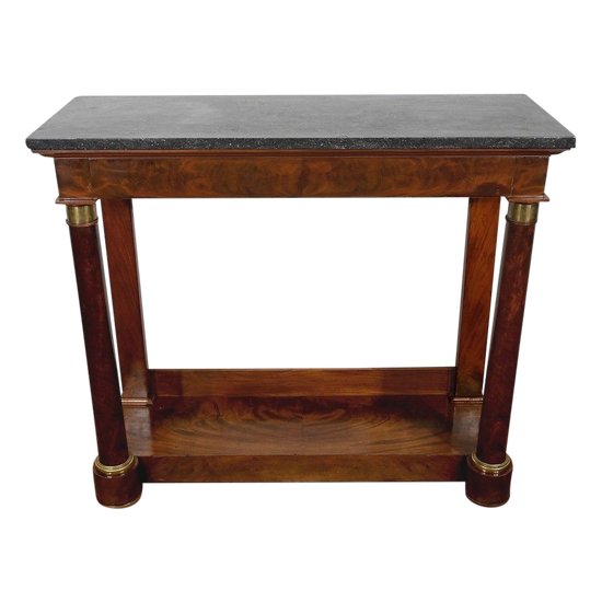 Mahogany console, Empire period - Early 19th century