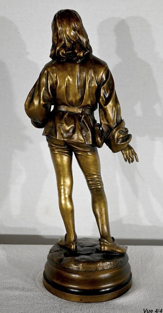 Bronze « Escholier du XVe siècle », de Friedrich Beer – Fin XIXe