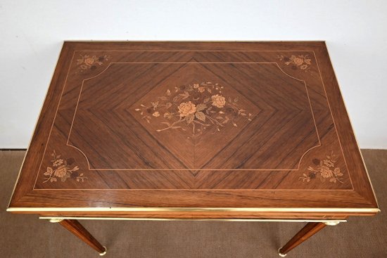 Table de Jeux en Palissandre, style Louis XVI – Fin XIXe