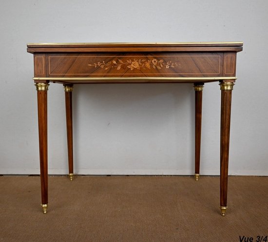 Table de Jeux en Palissandre, style Louis XVI – Fin XIXe