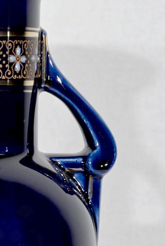 Pair of Glazed Earthenware Vases - Early XXth