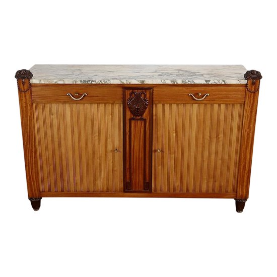 Blond mahogany sideboard from Ceylon, Art Deco - Early XXth century