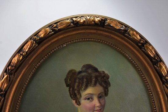 Portrait De Jeune Femme. 19ème