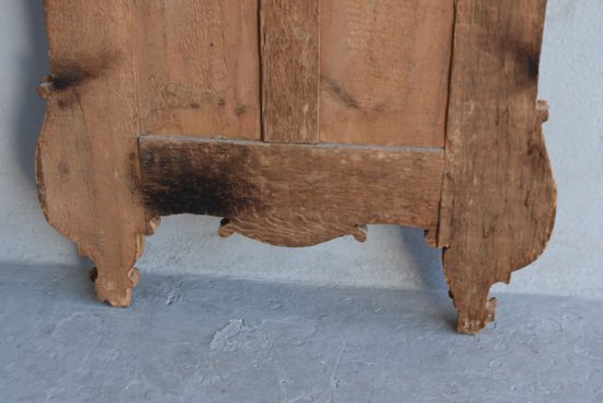 Miroir Provençal  Louis XV  Bois Sculpté Doré époque XVIIIème            