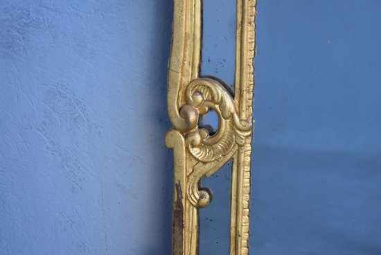 Miroir Provençal  Louis XV  Bois Sculpté Doré époque XVIIIème            
