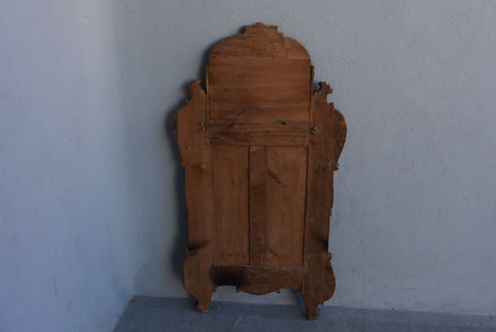 Miroir Provençal  Louis XV  Bois Sculpté Doré époque XVIIIème            