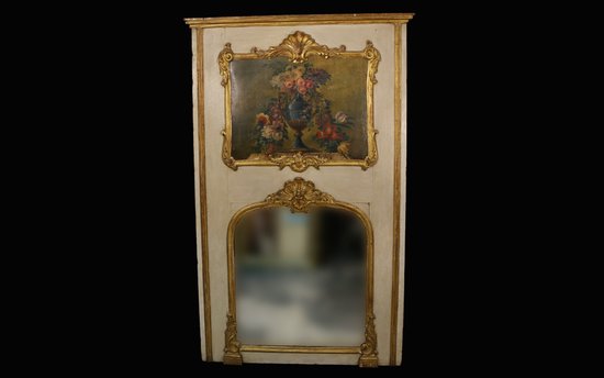 Trumeau de cheminée Louis XV, XVIIIème siècle 