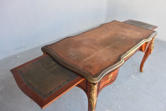             Scrittoio Napoleone III Ricco Bronzo Dorato Registro