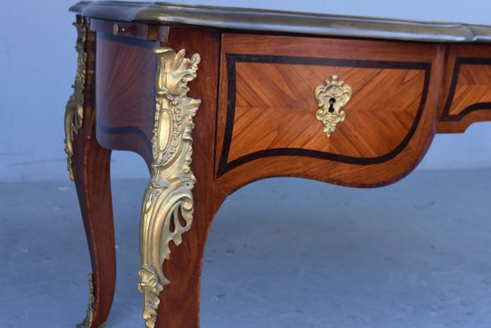             Scrittoio Napoleone III Ricco Bronzo Dorato Registro