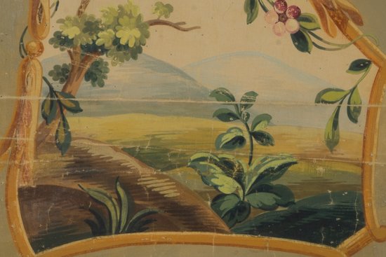 Cartone di arazzo Aubusson verde
