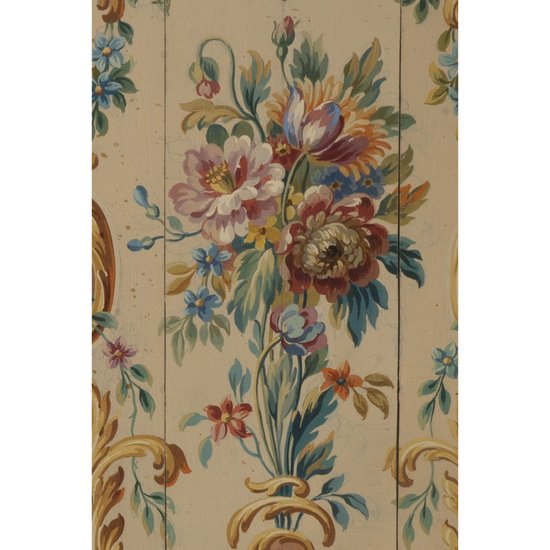 Carton de tapisserie d'Aubusson motif floral