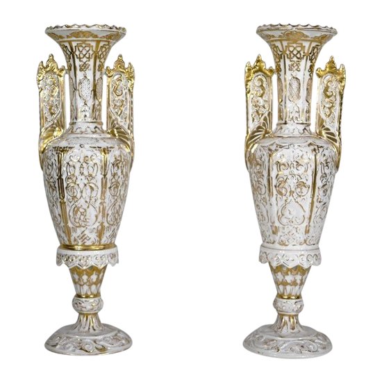 Paire de Vases en Porcelaine de Paris – Fin XIXe