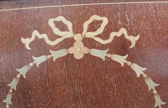 Porte Revues - Tabouret Anglais en Acajou Blond - 1900 / 1920
